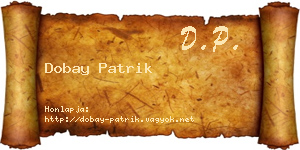 Dobay Patrik névjegykártya